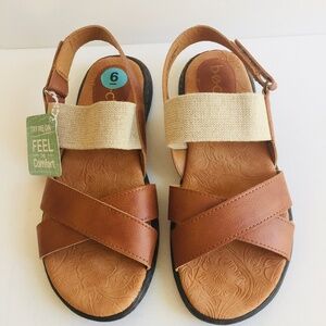 b.o.c. Women's Sandals, color: Camel, Size 6 - new